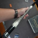  Bọc cơ da kỳ đà trắng đen cho chuôi Cuetec SVB 