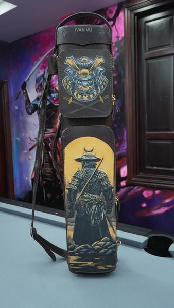  Bao cơ bida chủ đề Samurai Cue Case - Hard - 4x5 