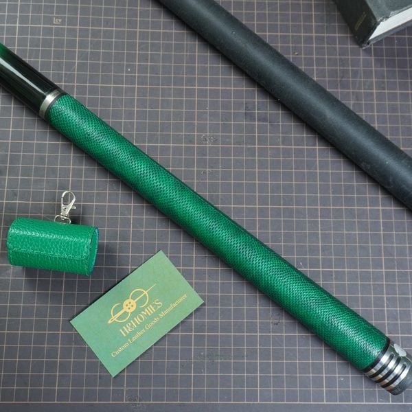  Bọc cơ da rắn màu xanh lá cho chuôi Poison S9 