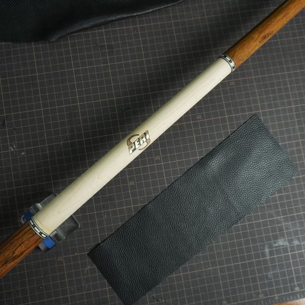  Bọc cơ da bò thường màu đen cho chuôi Peri + Bào gỗ 