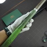  Bọc cơ da kì đà màu đen xanh lá cho chuôi Cuetec 