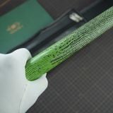  Bọc cơ da kì đà màu đen xanh lá cho chuôi Cuetec 