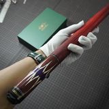  Bọc cơ da kì đà đỏ đen cho chuôi Musashi 