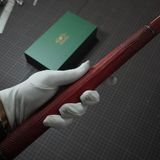  Bọc cơ da kì đà đỏ đen cho chuôi Musashi 