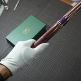  Bọc cơ da kì đà đỏ đen cho chuôi Musashi 