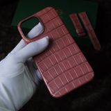  Ốp lưng da cá sấu Alligator màu hồng 