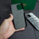  Ốp lưng iphone da kì đà màu đen 