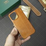  Ốp lưng Iphone da kì đà màu cam đất 