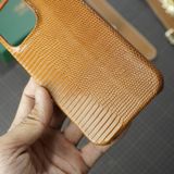  Ốp lưng Iphone da kì đà màu cam đất 