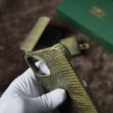  Ốp lưng Iphone da kì đà màu xanh lá 