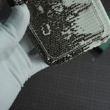  Ốp lưng Iphone da kì đà màu trắng đen mặt sau có ngăn đựng card 