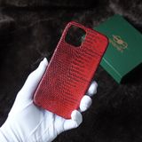  Ốp lưng Iphone da kì đà màu đỏ 