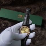  Dây cá sấu Alligator màu đen cho đồng hồ Seiko 5 