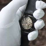  Dây cá sấu Alligator màu đen cho đồng hồ Seiko 5 