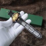  Dây cá sấu Alligator màu đen cho đồng hồ Seiko 5 