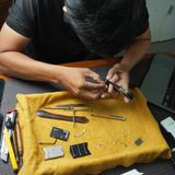  Thay da cá sấu Alligator nhập Pháp cho Vertu Signature S 