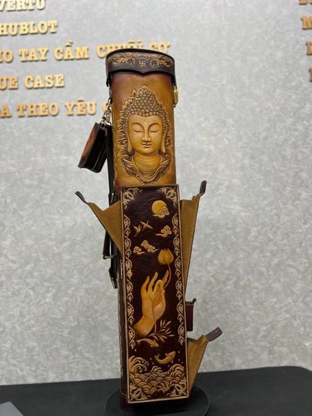  Bao cơ bida chủ đề Buddha Cue Case - Hard - 3x4 