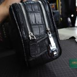  Túi Golf Clutch da cá sấu Alligator Pháp đen 