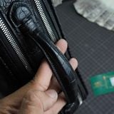  Túi Golf Clutch da cá sấu Alligator Pháp đen 