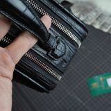  Túi Golf Clutch da cá sấu Alligator Pháp đen 