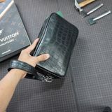  Túi Clutch da cá sấu Alligator Pháp đen 