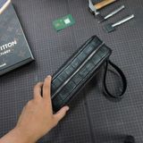  Túi Clutch da cá sấu Alligator Pháp đen 