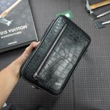  Túi Clutch da cá sấu Alligator Pháp đen 