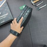  Túi Clutch da cá sấu Alligator Pháp đen 