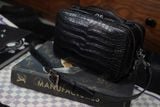  Túi Clutch nam cầm tay da cá sấu Alligator đen (Alligator Gofl Clutch) 