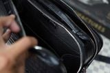  Túi Clutch nam cầm tay da cá sấu Alligator đen (Alligator Gofl Clutch) 
