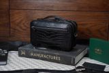  Túi Clutch nam cầm tay da cá sấu Alligator đen (Alligator Gofl Clutch) 