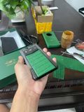  Thay da cá sấu Alligator nhập Pháp xanh lá cho Vertu Meta 2 