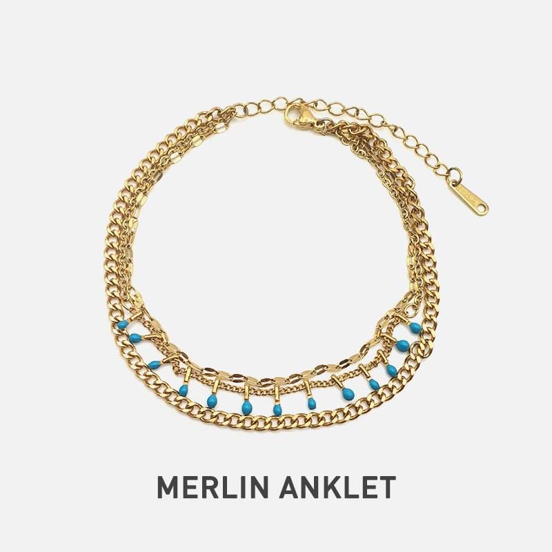 MERLIN Lắc chân Stainless Steel