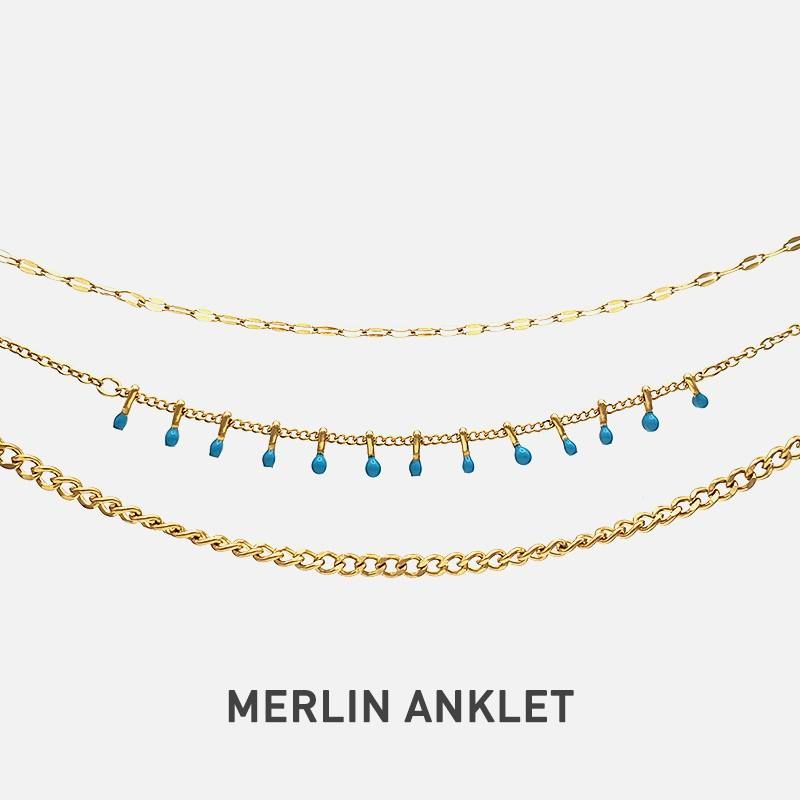 MERLIN Lắc chân Stainless Steel