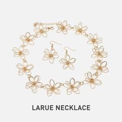 LARUE GOLD Bộ vòng cổ và hoa tai