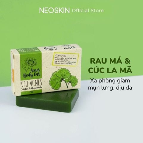 Xà Phòng Giảm Mụn Lưng, Giảm Ngứa Da Rau Má & Cúc La Mã NeoAcnes (75g)