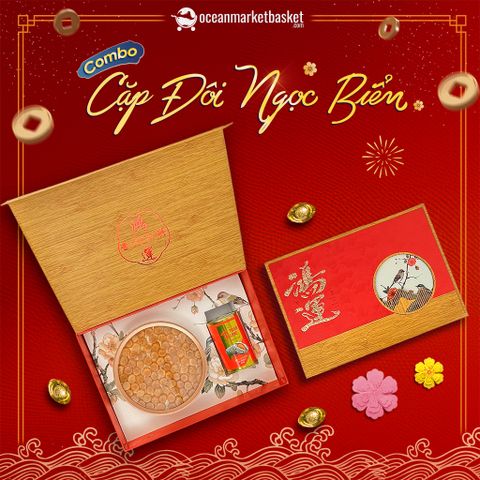 Combo Hải sản khô 6 (cồi sò điệp + bào ngư lon)(Cặp đôi ngọc biển)