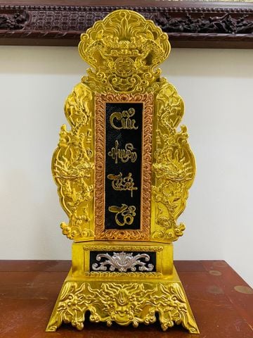  Bài vị cửu tuyền thất tổ mạ vàng 24K 