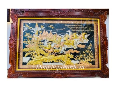  Tranh Mã đáo thành công mạ tam khí - kích thước 255cm x 155cm 