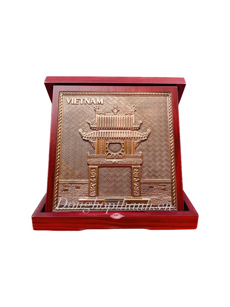 Tranh đồng khuê văn các bằng đồng - Kích Thước 23cm