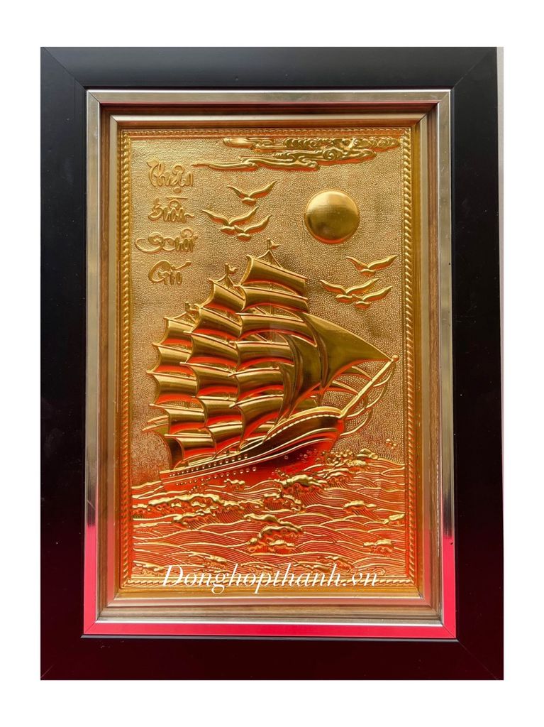 Tranh Thuận buồm xuôi gió - kích thước 28cm x 38cm