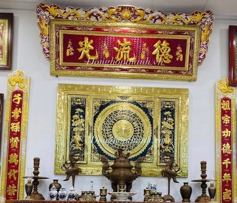  Bộ Đại tự viền thiếp vàng bạc, kích thước 1m76 