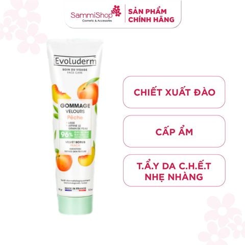 Evoluderm Tẩy tế bào chết Velvet Peach Scrub 150g