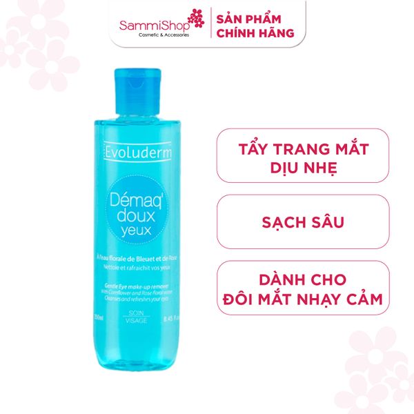 Evoluderm Nước tẩy trang mắt Gentle Eye Make-up Remover 250ml