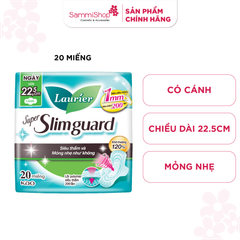 Laurier Super Slimguard Siêu Mỏng 22.5cm Cánh 20M