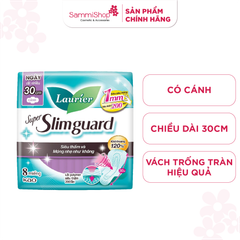 Laurier Super Slimguard Siêu Mỏng 30cm Cánh 8M