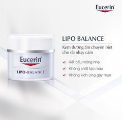 Eucerin Kem dưỡng  Sensitive Skin Lipo-Balance 50ml