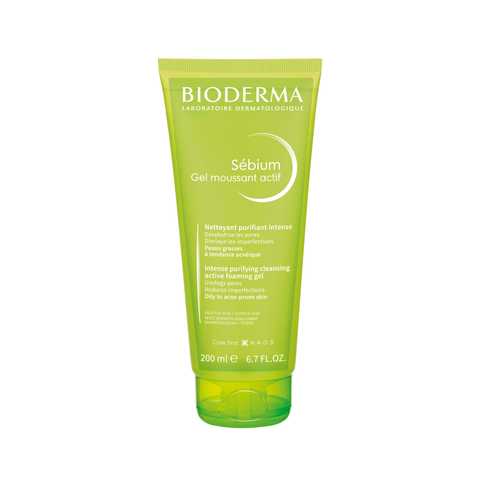 Bioderma Sữa rửa mặt Sebium Gel Moussant Actif 200ml