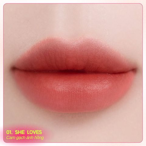 Misschic Son kem Gorgeous Smooth Velvet Lip Tint 4.5g ver 2