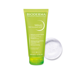 Bioderma Sữa rửa mặt Sebium Gel Moussant Actif 200ml